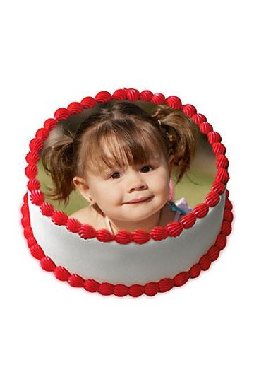 Vanilla Photo Cake One Kg Vanilla Photo Cake One Kg