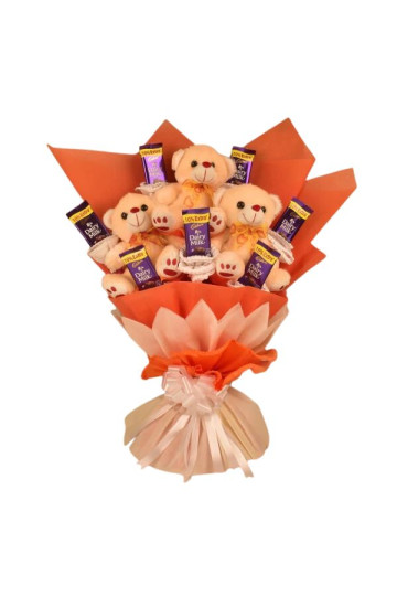 Cute Teddy Bouquet