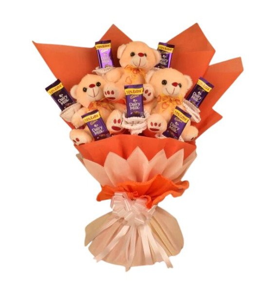 Cute Teddy Bouquet