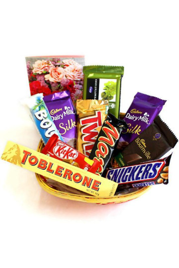 Toblerone Chocolate  Basket