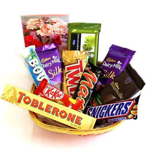 Toblerone Chocolate  Basket