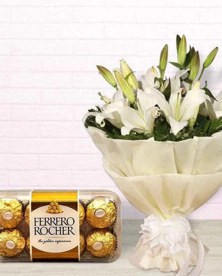 Oriental lilly n Rocher