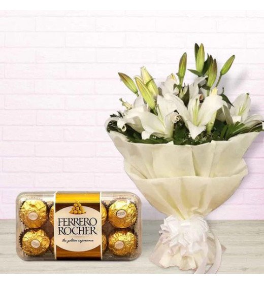 Oriental lilly n Rocher