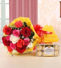 Mix Roses n Ferrero Rocher Combo