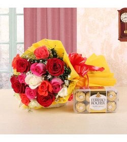 Mix Roses n Ferrero Rocher Combo