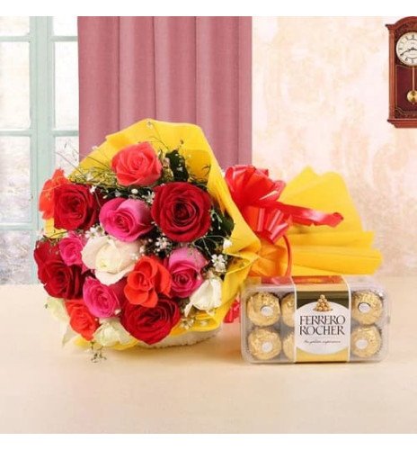 Mix Roses n Ferrero Rocher Combo