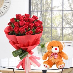 20 Red Roses n Teddy 20 Red Roses n Teddy