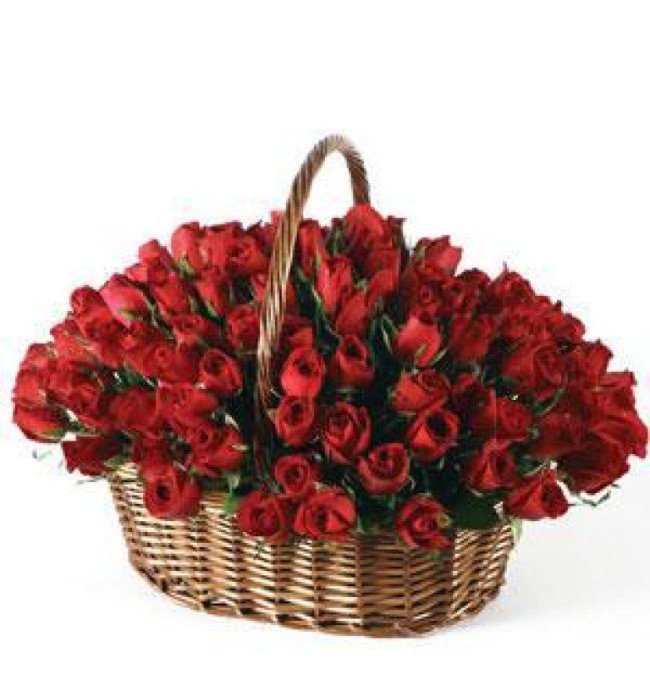 100 Roses Basket