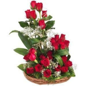 25 Roses basket