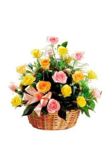 Assorted Flowers Basket