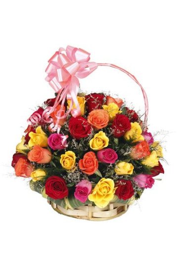 Classic Rose Basket