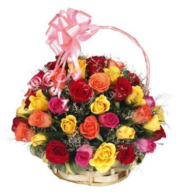 Classic Rose Basket