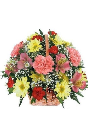 Mixed Flowers Basket