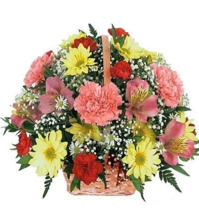 Mixed Flowers Basket
