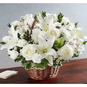 Peaceful White Basket Peaceful White Basket