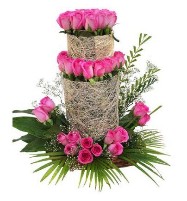 Ravel Pink Roses Arrangement
