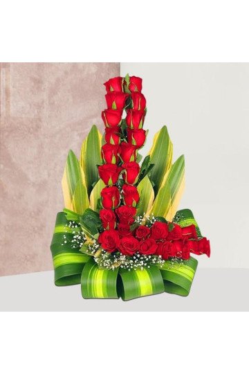 Stunning Tall Beauty - Red Rose Bouquet