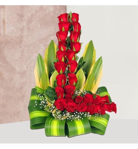 Stunning Tall Beauty - Red Rose Bouquet