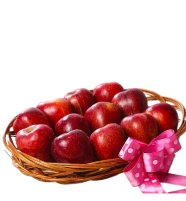 Crimson Apple Fruit Basket