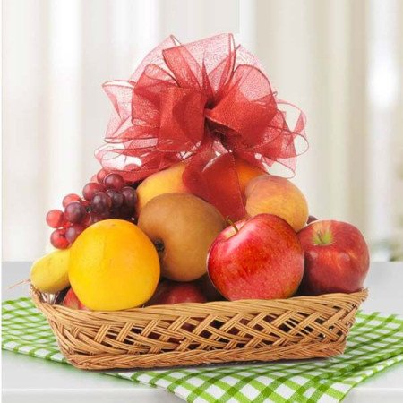 Fresh And Healthy Fruit Basket