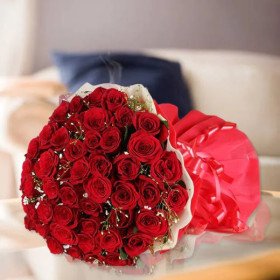 Passion Of Red - 50 Red Roses Bouquet Passion Of Red - 50 Red Roses Bouquet