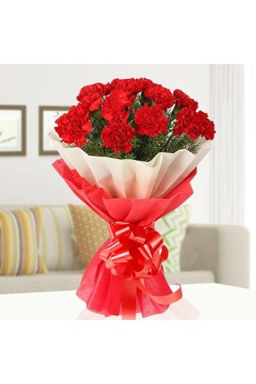 Red Carnival Hand Bouquets