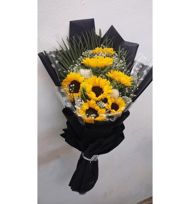 Golden Glow – Premium Sunflowers Flat Bunch