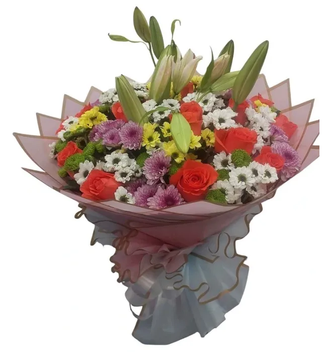 Premium Mix Flowers Hand Bouquet