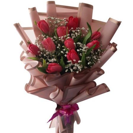 Blushing Tulips Bouquet