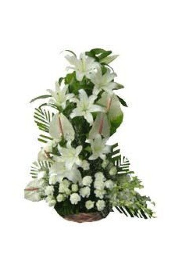 Exotic White Flowers Arrangement